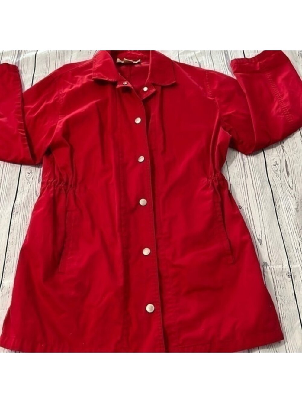 red water resistant snap down lightweight adjustable waist small